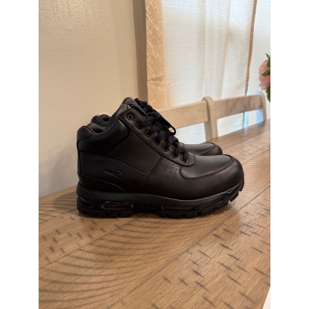 Nike ACG Air Max Goadome Black Leather Waterproof Boots 865031-009 Mens 8.5